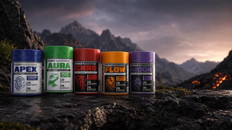Men of Order Supplements — plant-based formulas for brain, testosterone, sleep, strength, and recovery